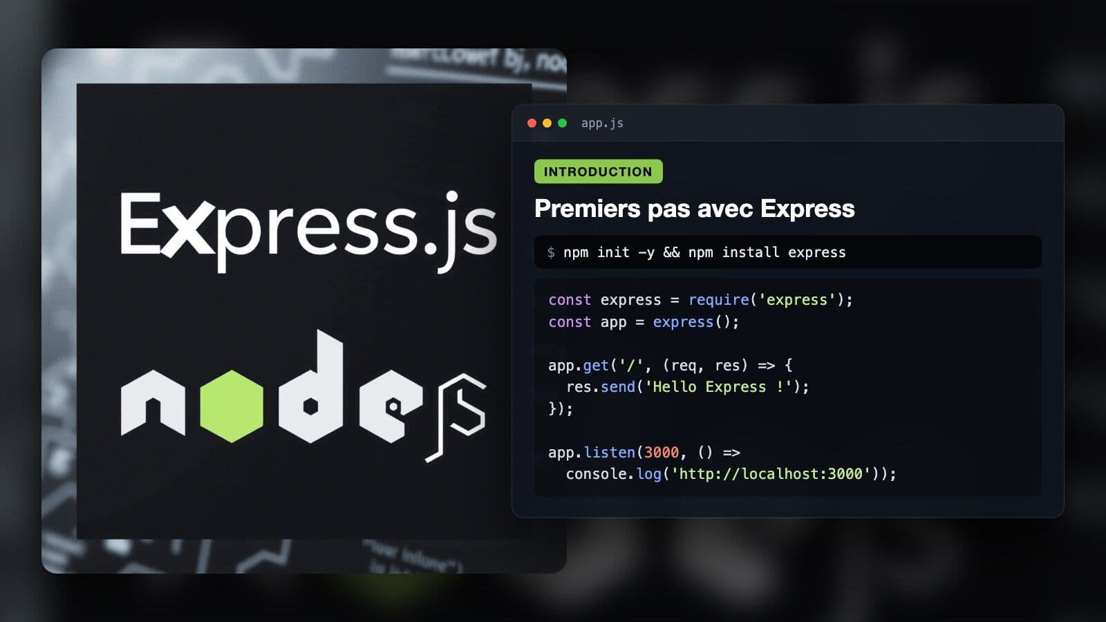 I - Introduction à ExpressJS